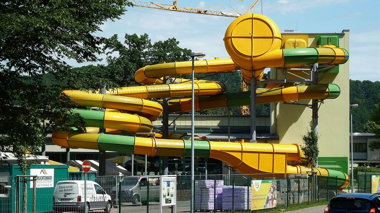 Freizeitbad Aqua Marien v Marienbergu (Sasko)